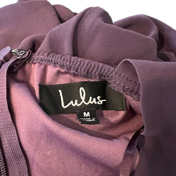 NWT! Lulus purple halter dress. Size medium - Picture 3 of 10